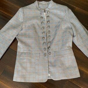 Plaid Button-Up Women's Jacket